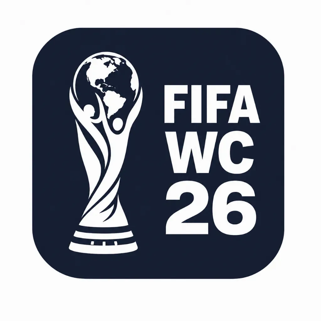 FIFA World Cup 2026 - Logo with trophy design.
