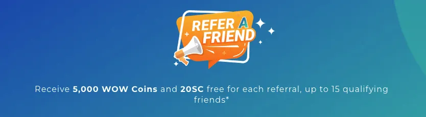 wow vegas referral bonus