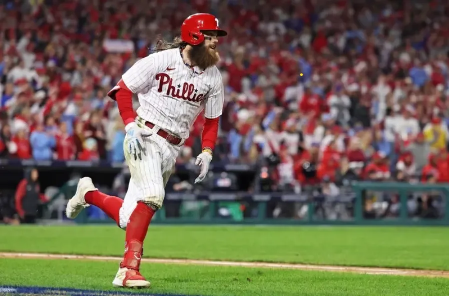 Philadelphia Phillies - Portrait with player in action.