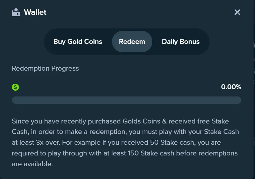 stake.us redemption process