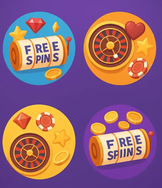 Picture showing free spins graphics