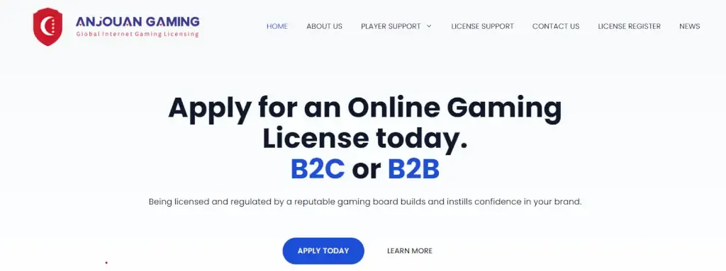 Anjouan Gaming website