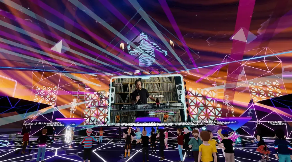 VR lobby in the metaverse