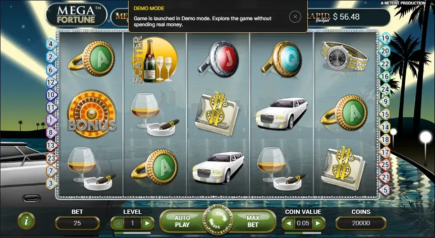 Mega Fortune slot game