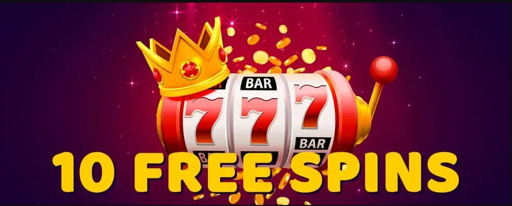 10 free spins graphic