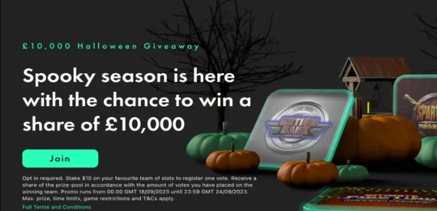 Halloween themed casino promotion