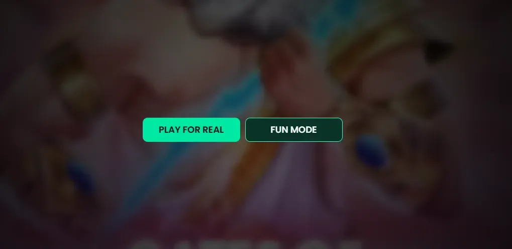 Demo mode on a slot game at an online casino