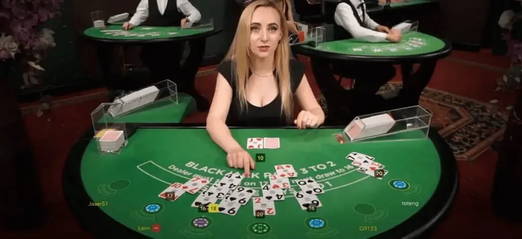Live Blackjack at an online casino