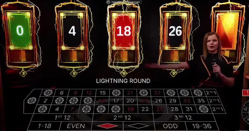 Image 132 - Casino game banner with Lightning Round.