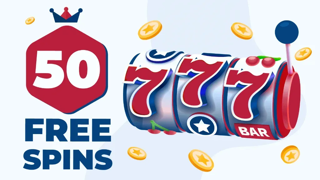 Image 149 - Banner with 50 free spins offer.