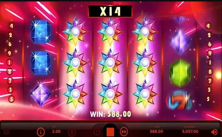 Image 153 - Slot Game Screenshot with Winning Symbols
