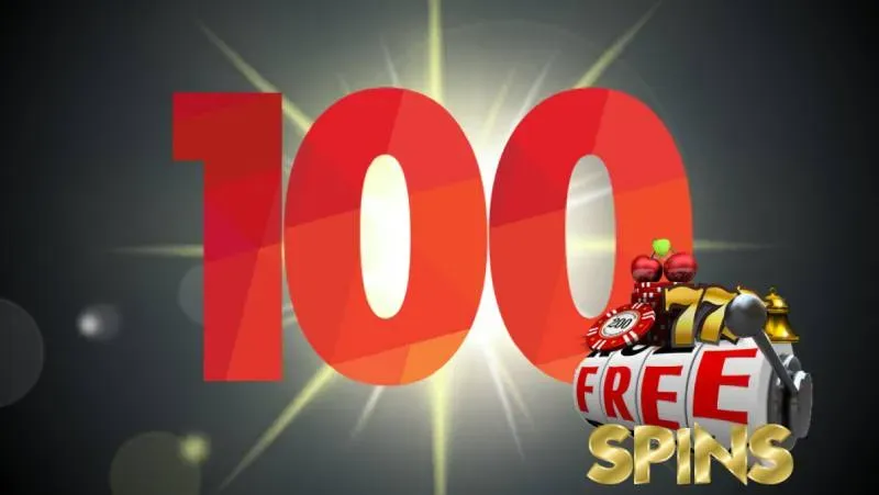 Image 154 - Banner with 100 free spins offer.
