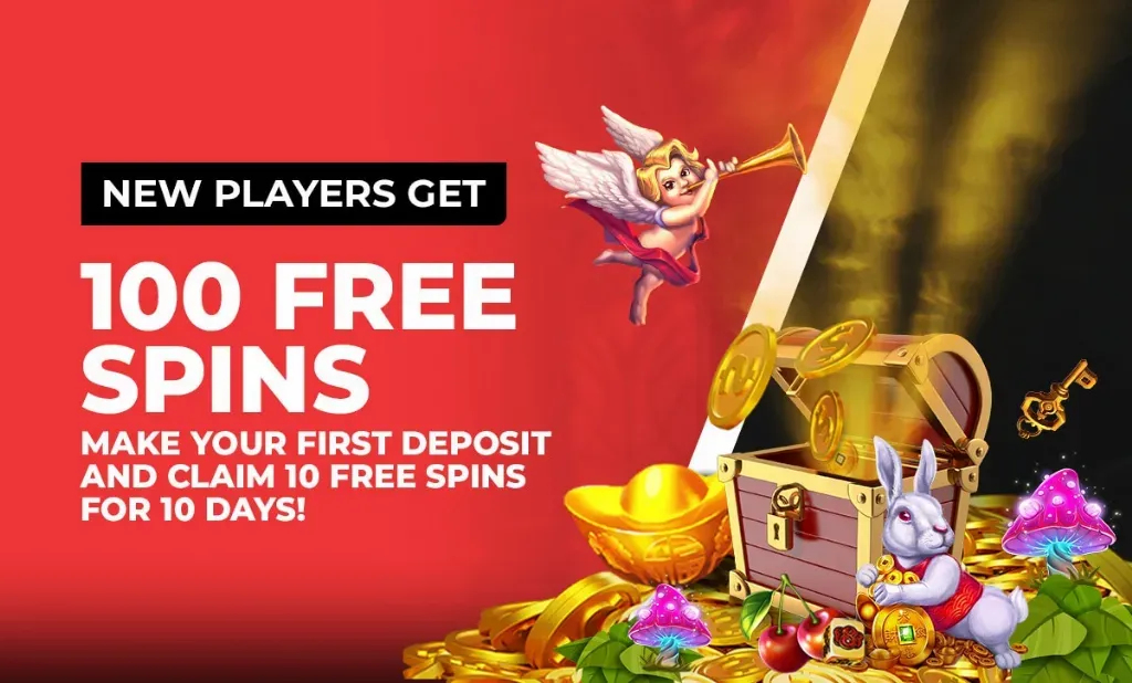 Image 157 - Banner with free spins promotion.