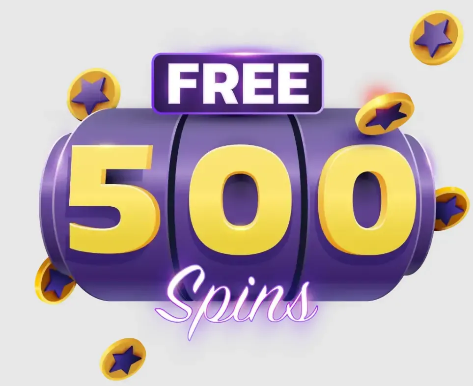 Image 159 - Banner with 500 free spins offer.
