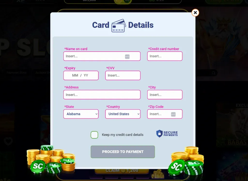 Image 171 - Screenshot of card details form.