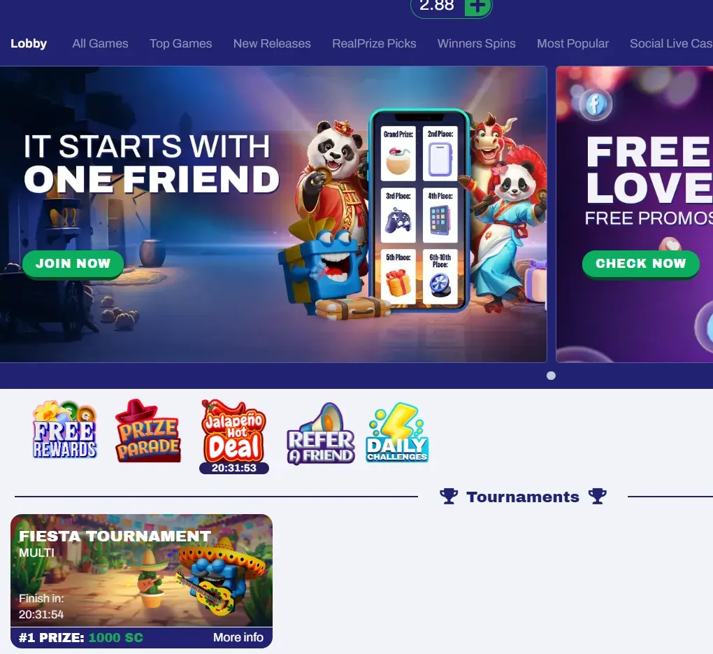 Image 24 - Banner with panda characters and prizes.