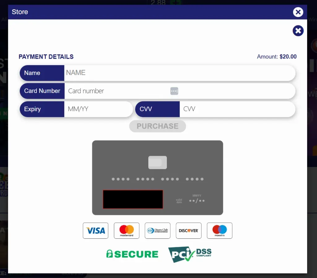 Payment Details - Form with card information.