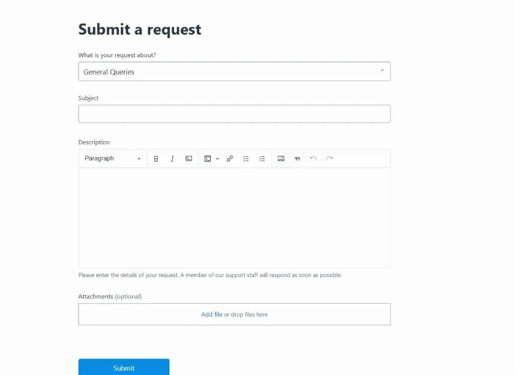 Image 75 - Screenshot of a request form.