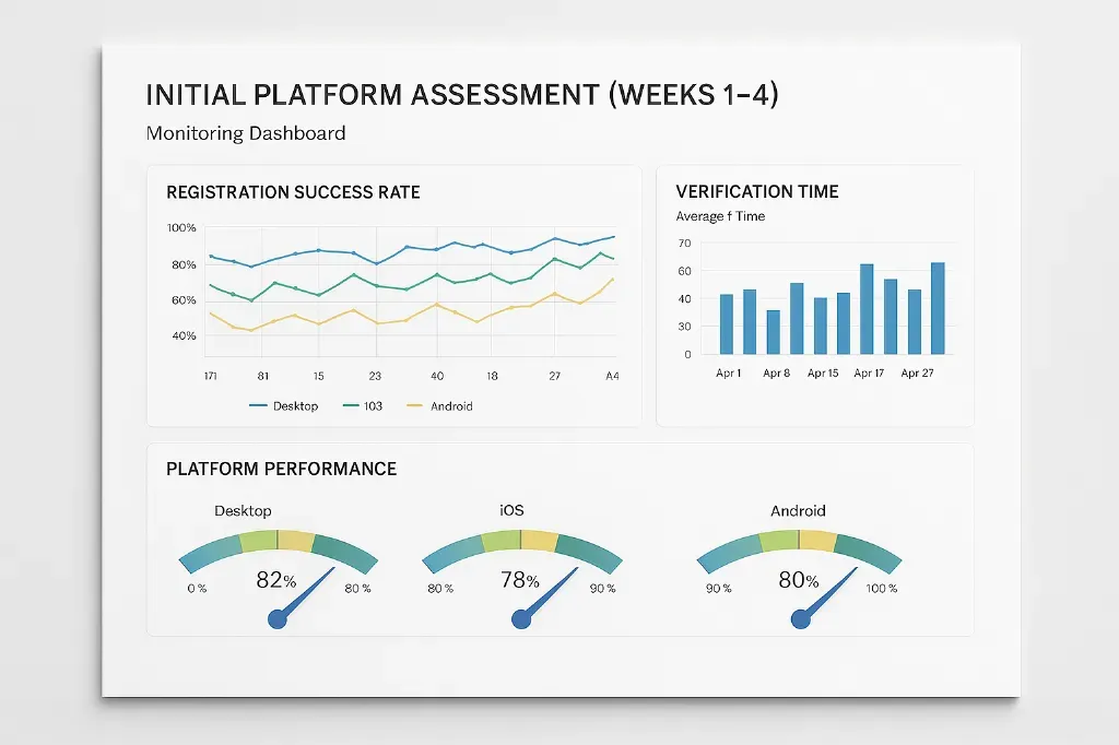 Phase1 - Dashboard with platform assessment data.