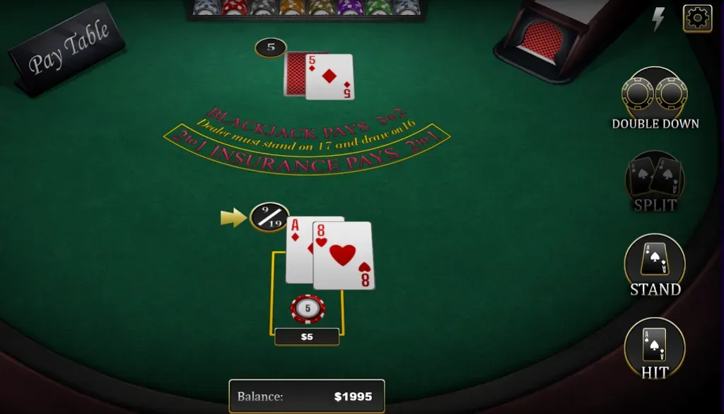 Blackjack Table - Product photo with game details.