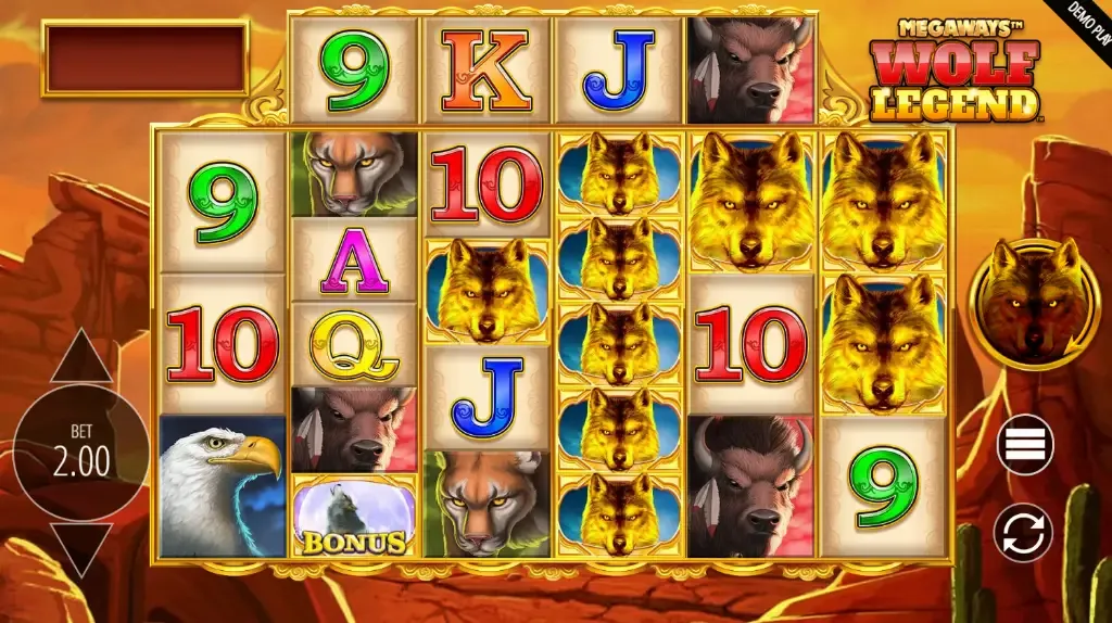 Wolf Legend - Slot Game with high RTP symbols