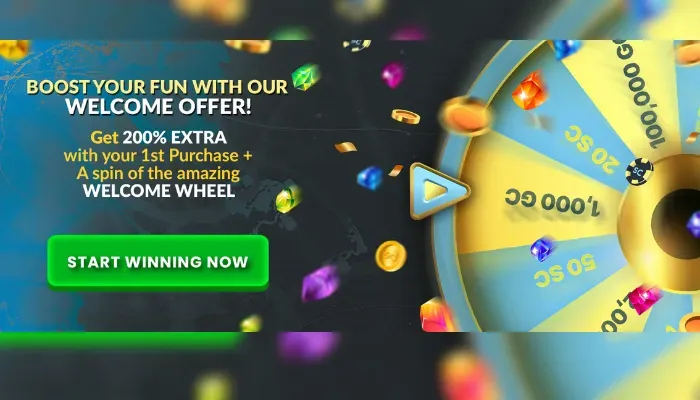 Spinfinite Casino - Banner with welcome offer.