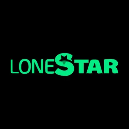 Lonestar Casino - Logo with green text on black.