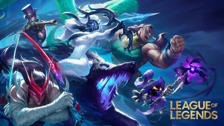 League of Legends - Banner with game characters.