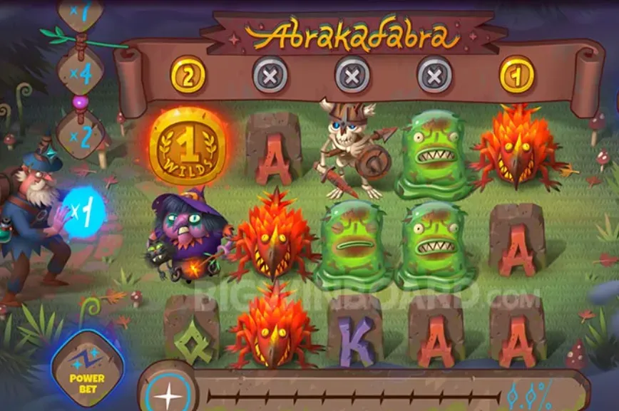 Abrakadabra - Slot Gameplay with wild symbols