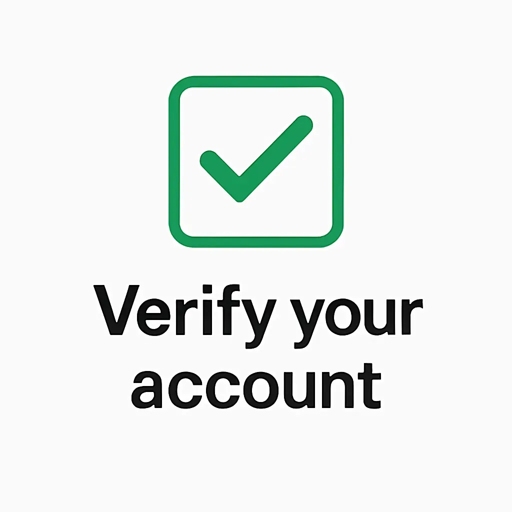 Image 118 - Banner with account verification message.