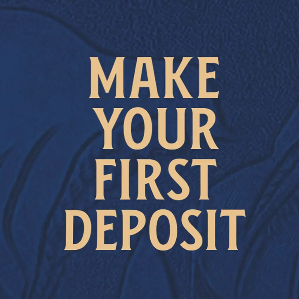 Image 135 - Banner with deposit promotion text.