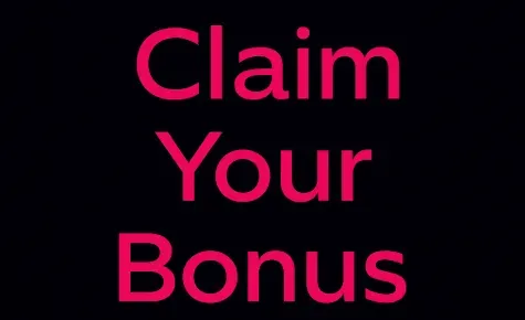 Image 157 - Banner with bold pink text "Claim Your Bonus"