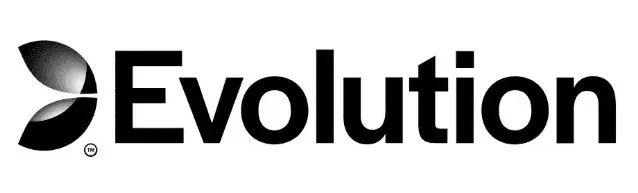 Evolution - Logo with a sleek black design.