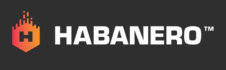 Habanero - Logo with orange and white design.