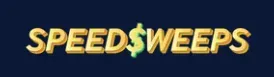 SPEEDSWEEPS - Logo with gold text on blue.