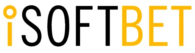 iSoftBet - Logo with black and yellow text.
