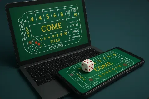 Image 263 - Product photo with a laptop and dice.