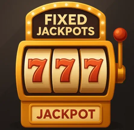 Fixed jackpots with a jackpot slot machine.