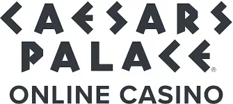 Caesars Palace - Logo with online casino text.