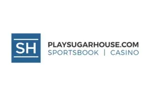 PlaySugarHouse - Logo with blue and gray colors.