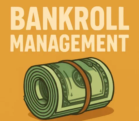 Bankroll Management - Illustration with cash roll.