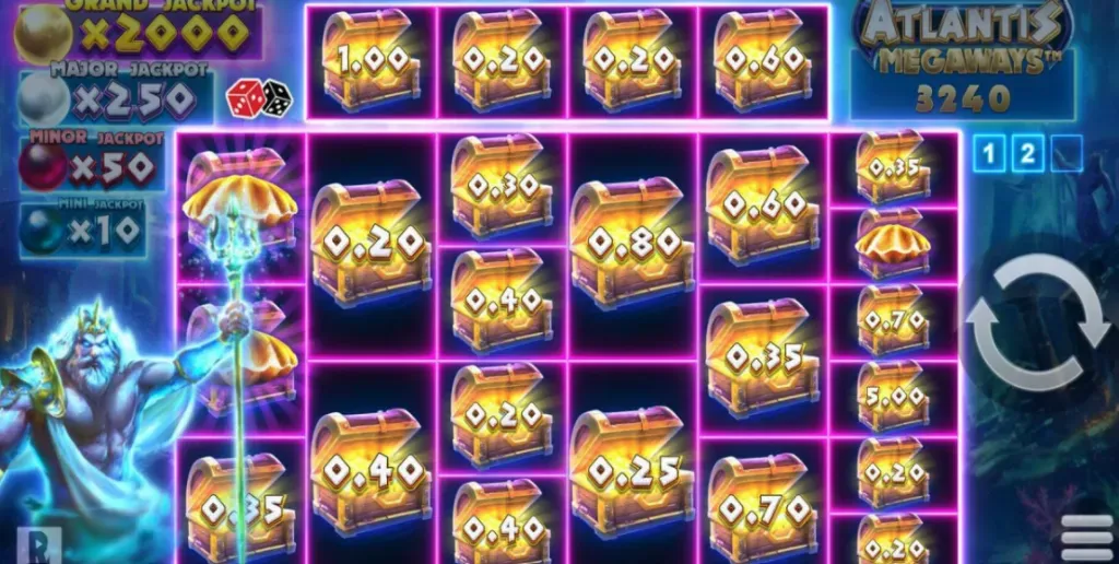 Atlantic Megaways gameplay