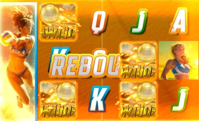 Beach Volley slot game Triple Cherry gameplay