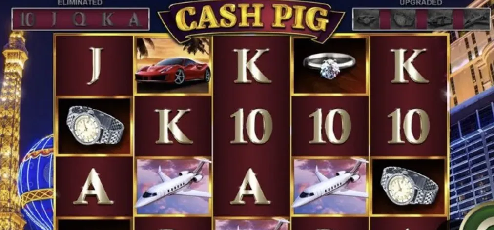 Cash Pig - Game screenshot with luxury symbols.