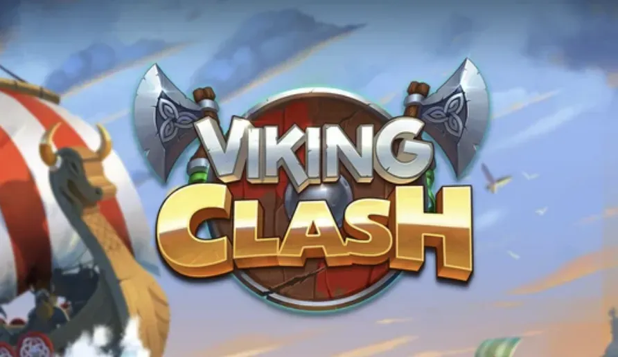 Viking Clash - Logo with axe and shield design.
