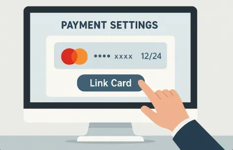 Image 165 - Illustration of payment settings with card.