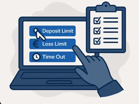 Image 166 - Illustration with gaming limits options.