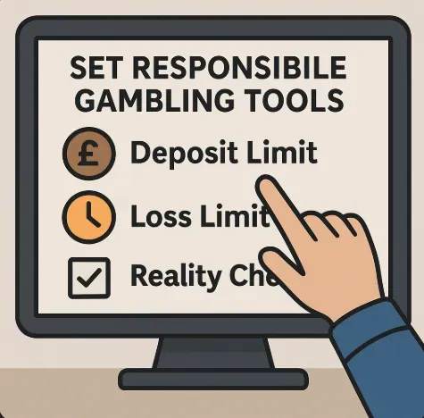 Image 172 - Illustration with responsible gambling tools.