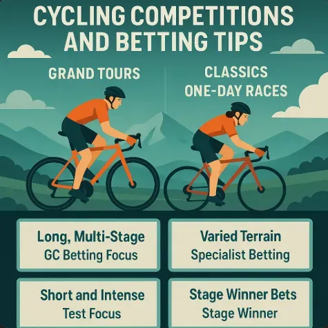 Cycling Competitions - Banner with betting tips.