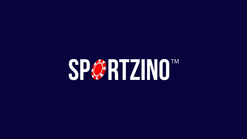 Sportzino - Logo with a red and white chip.